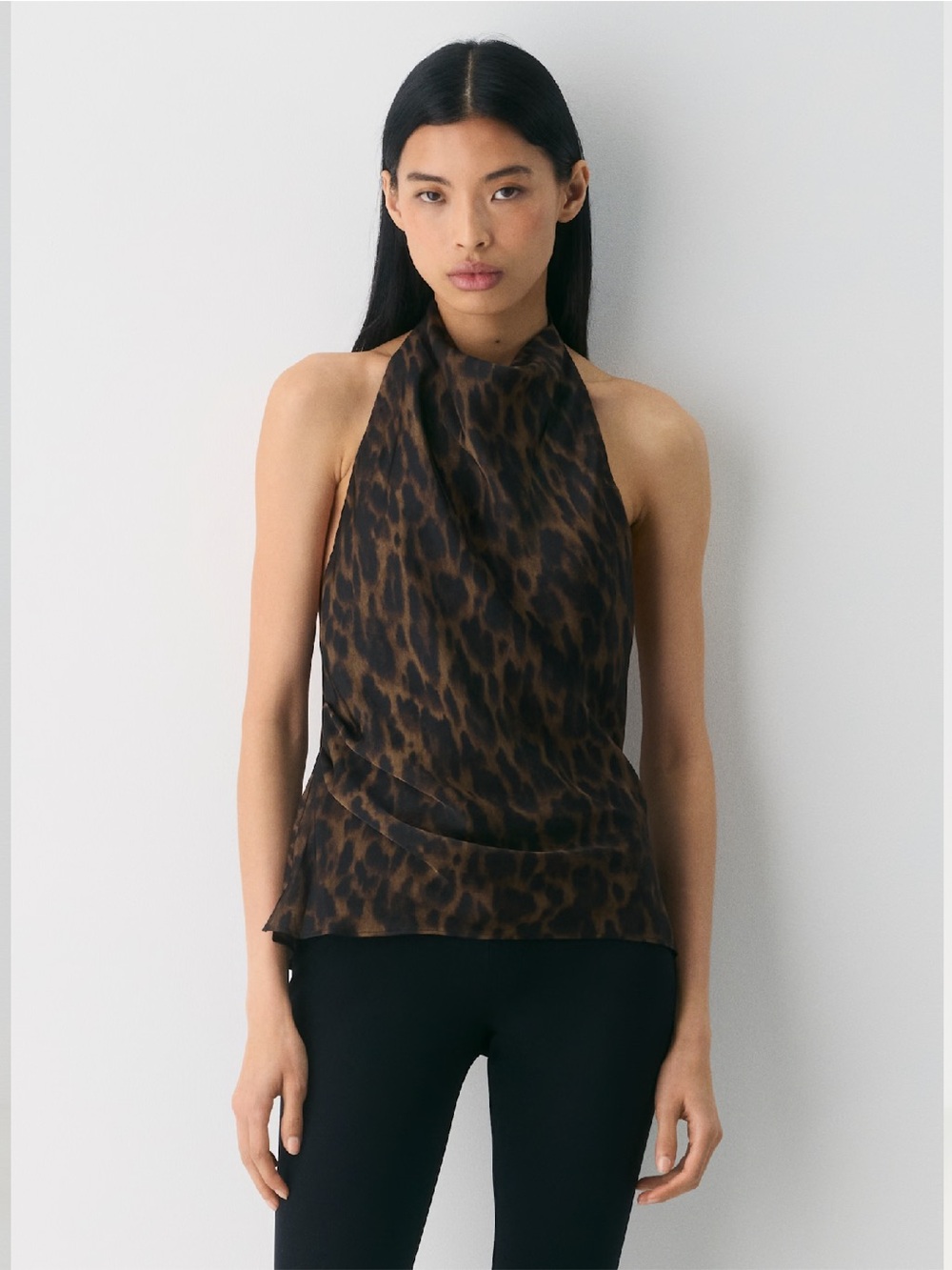 Aritzia Audience Satin Halter Top Size 8 NWT